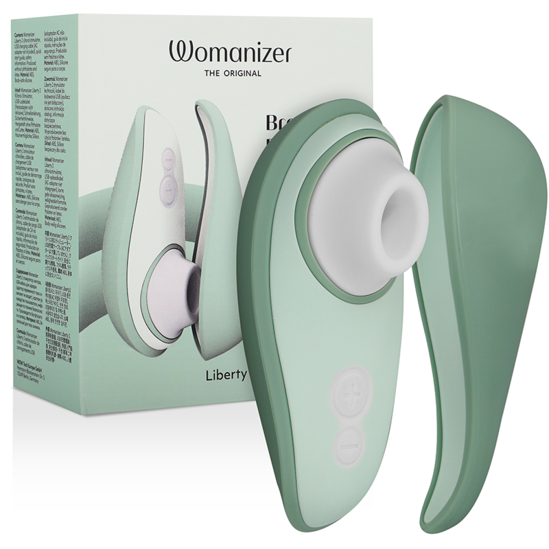 WOMANIZER - LIBERTY 2 CLITORIS STIMULATOR & SUCTION LIGHT GREEN - My naughty haven #