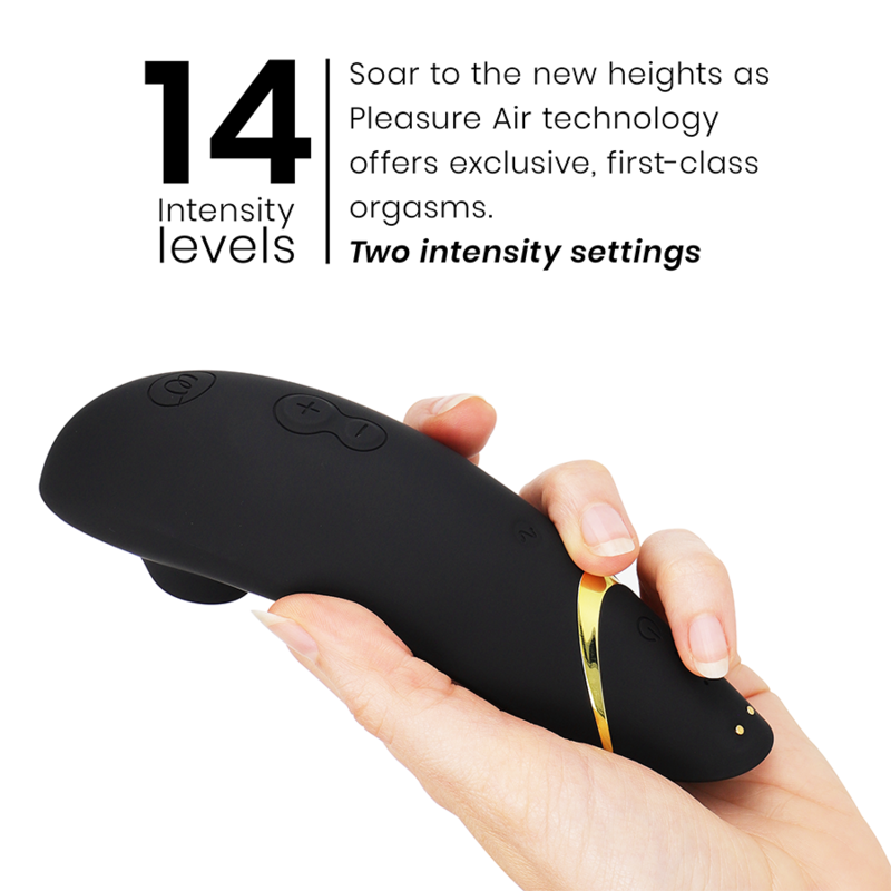 WOMANIZER - PREMIUM 2 CLITORAL STIMULATOR BLACK - My naughty haven #
