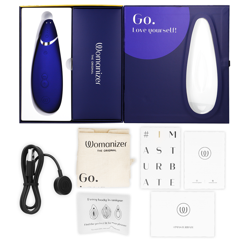 WOMANIZER - PREMIUM 2 CLITORAL STIMULATOR BLUEBERRY - My naughty haven #