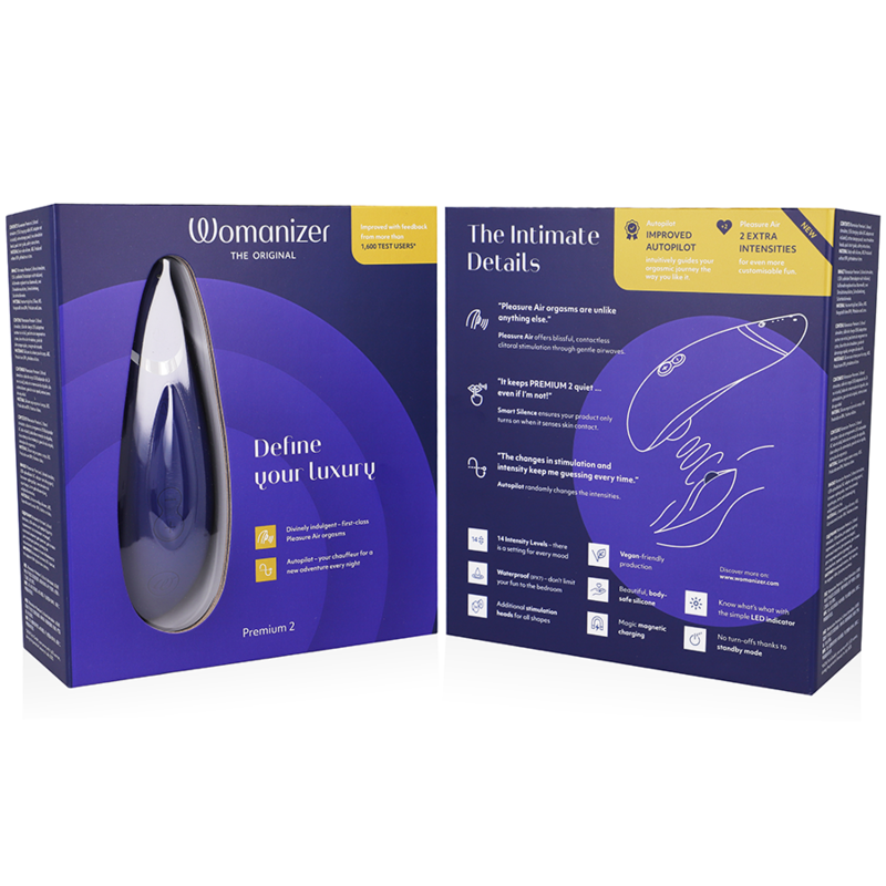 WOMANIZER - PREMIUM 2 CLITORAL STIMULATOR BLUEBERRY - My naughty haven #