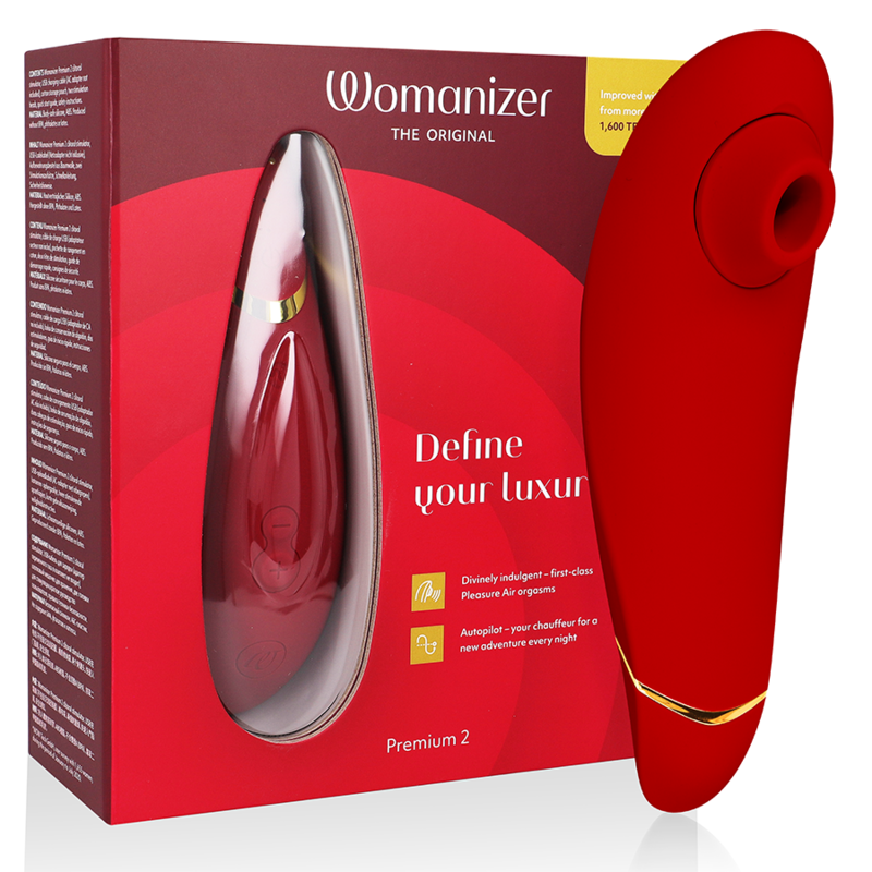 WOMANIZER - PREMIUM 2 CLITORAL STIMULATOR BORDEAUX - My naughty haven #