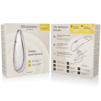 WOMANIZER - PREMIUM 2 CLITORAL STIMULATOR WARM GRAY - My naughty haven #