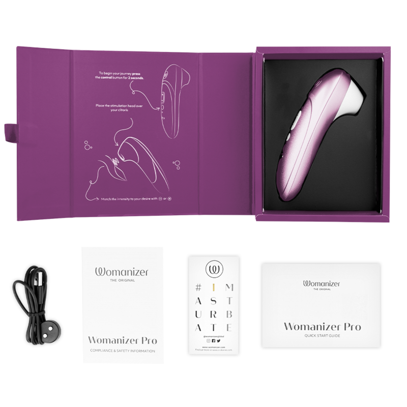 WOMANIZER - PRO VIBRANT CLITORAL STIMULATOR LILAC - My naughty haven #