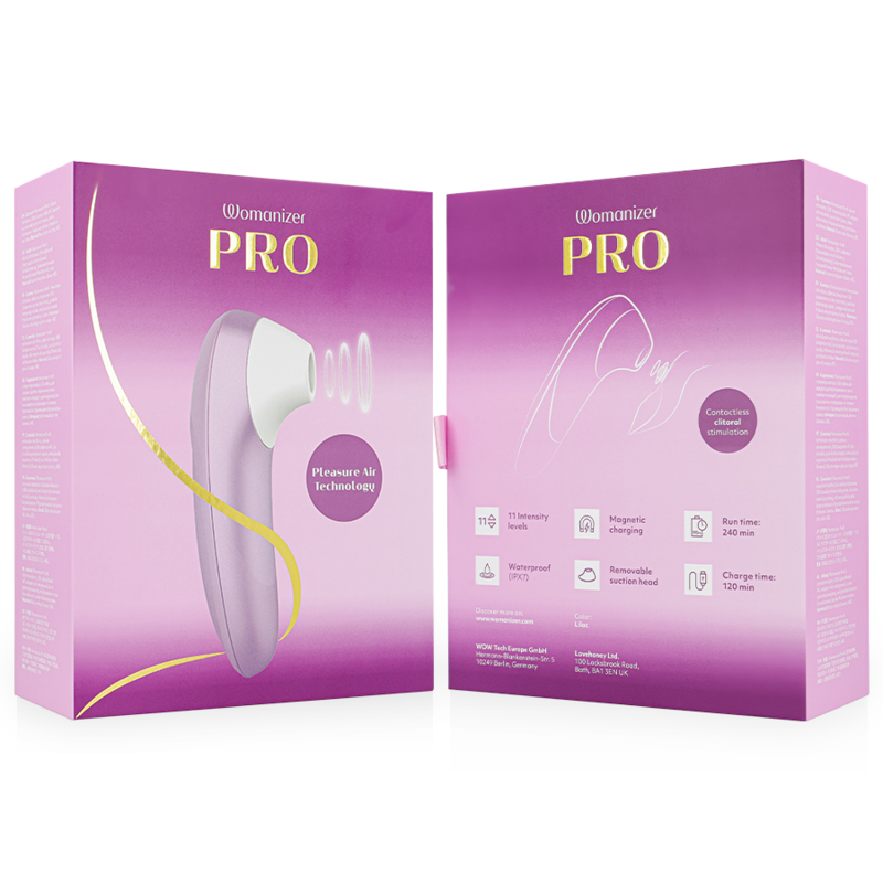 WOMANIZER - PRO VIBRANT CLITORAL STIMULATOR LILAC - My naughty haven #