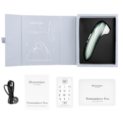 WOMANIZER - PRO VIBRANT CLITORAL STIMULATOR SAGE GREEN - My naughty haven #
