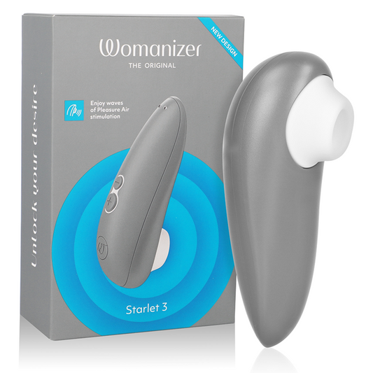 WOMANIZER - STARLET 3 CLITORAL STIMULATOR GRAY - My naughty haven #