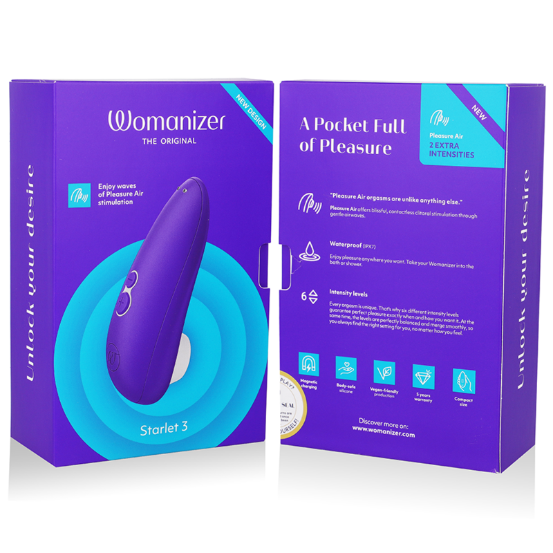 WOMANIZER - STARLET 3 CLITORAL STIMULATOR INDIGO - My naughty haven #