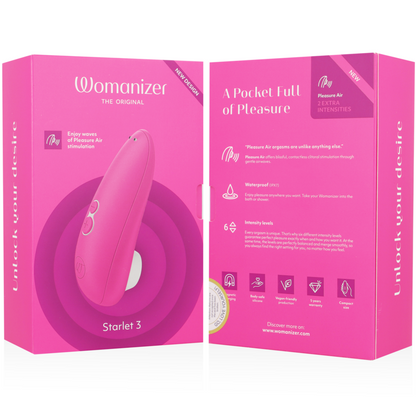 WOMANIZER - STARLET 3 CLITORAL STIMULATOR PINK - My naughty haven #