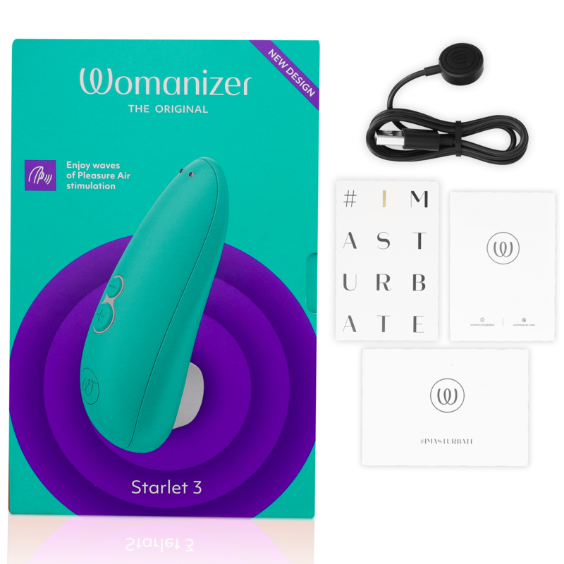 WOMANIZER - STARLET 3 CLITORAL STIMULATOR TURQUOISE - My naughty haven #