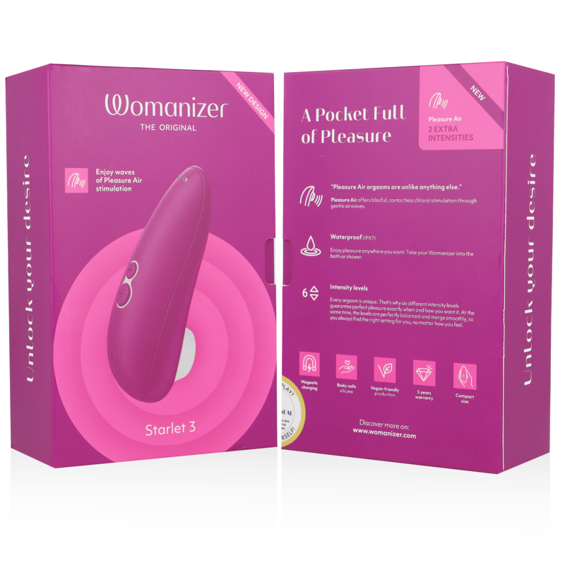 WOMANIZER - STARLET 3 CLITORAL STIMULATOR VIOLET - My naughty haven #