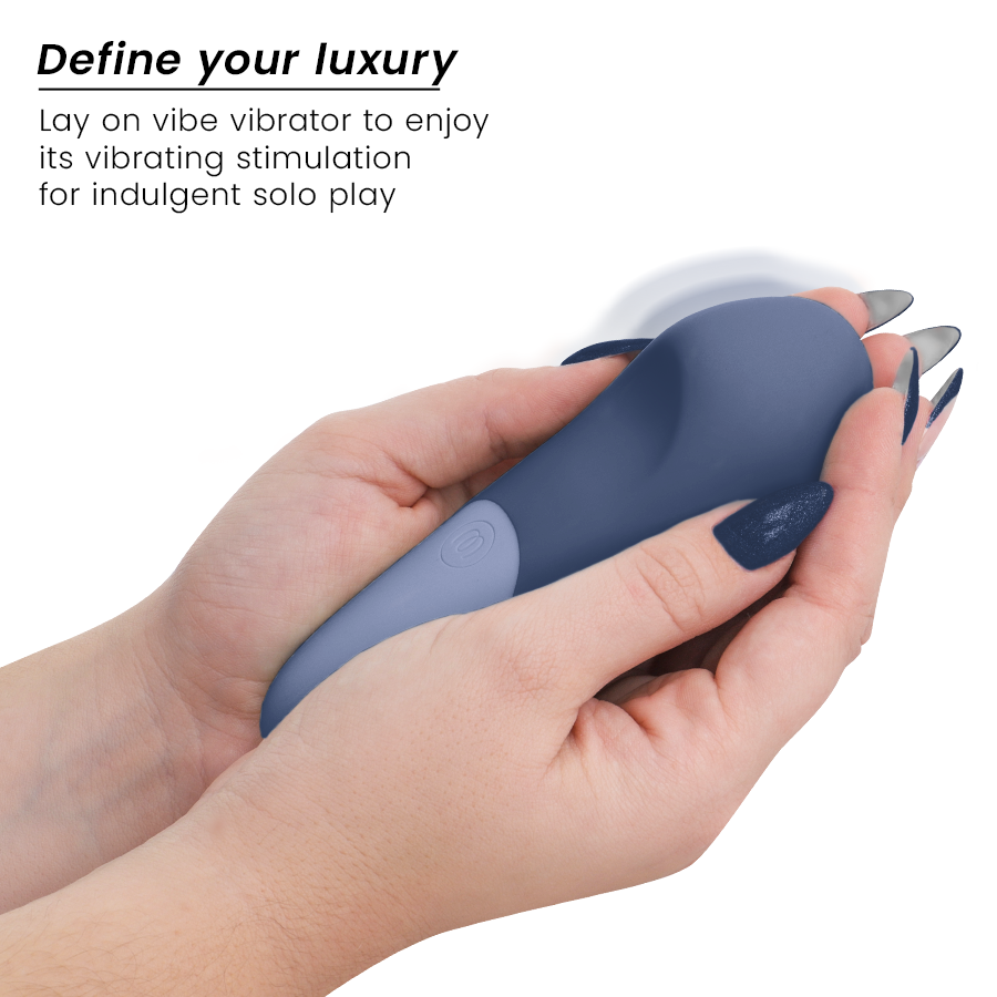 WOMANIZER - VIBE LAY-ON SILENT VIBRATOR DARK BLUE - My naughty haven #