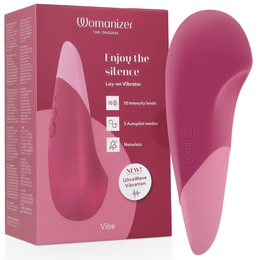 WOMANIZER - VIBE LAY-ON SILENT VIBRATOR DUSKY PINK - My naughty haven #