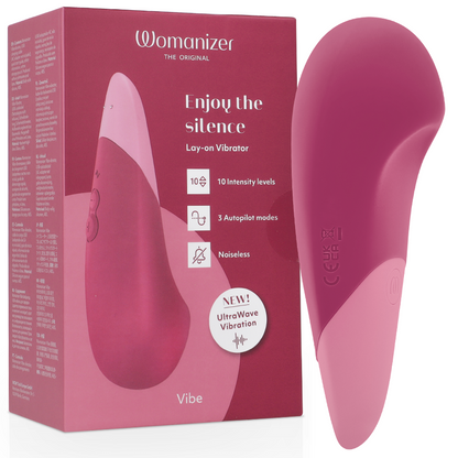 WOMANIZER - VIBE LAY-ON SILENT VIBRATOR DUSKY PINK - My naughty haven #