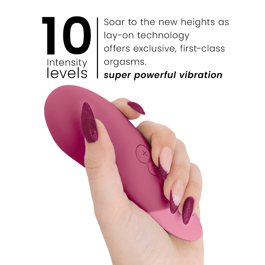 WOMANIZER - VIBE LAY-ON SILENT VIBRATOR DUSKY PINK - My naughty haven #