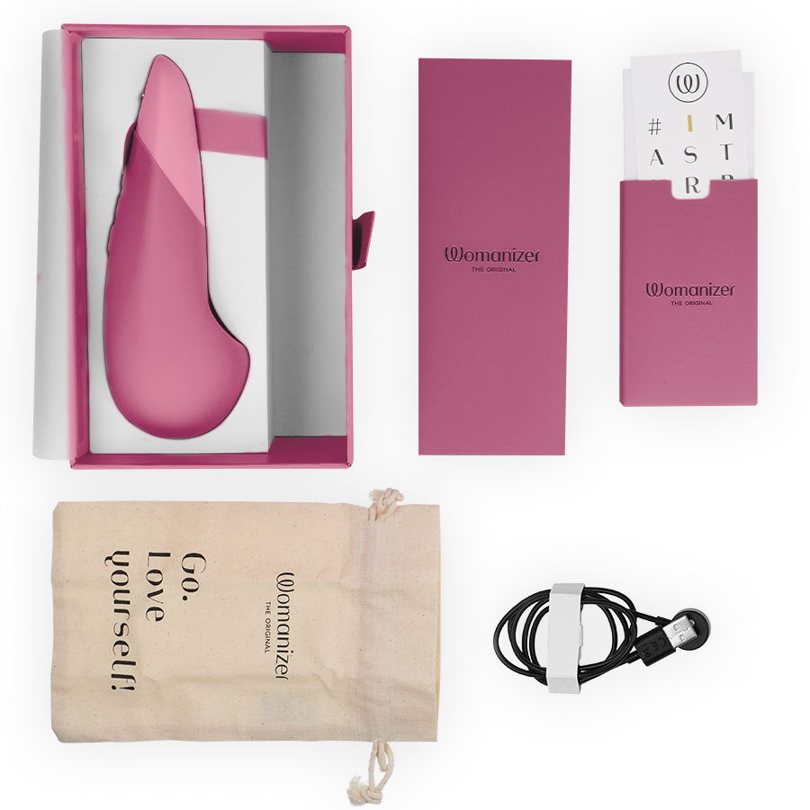 WOMANIZER - VIBE LAY-ON SILENT VIBRATOR DUSKY PINK - My naughty haven #