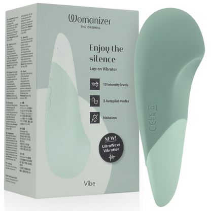 WOMANIZER - VIBE LAY-ON SILENT VIBRATOR SAGE - My naughty haven #