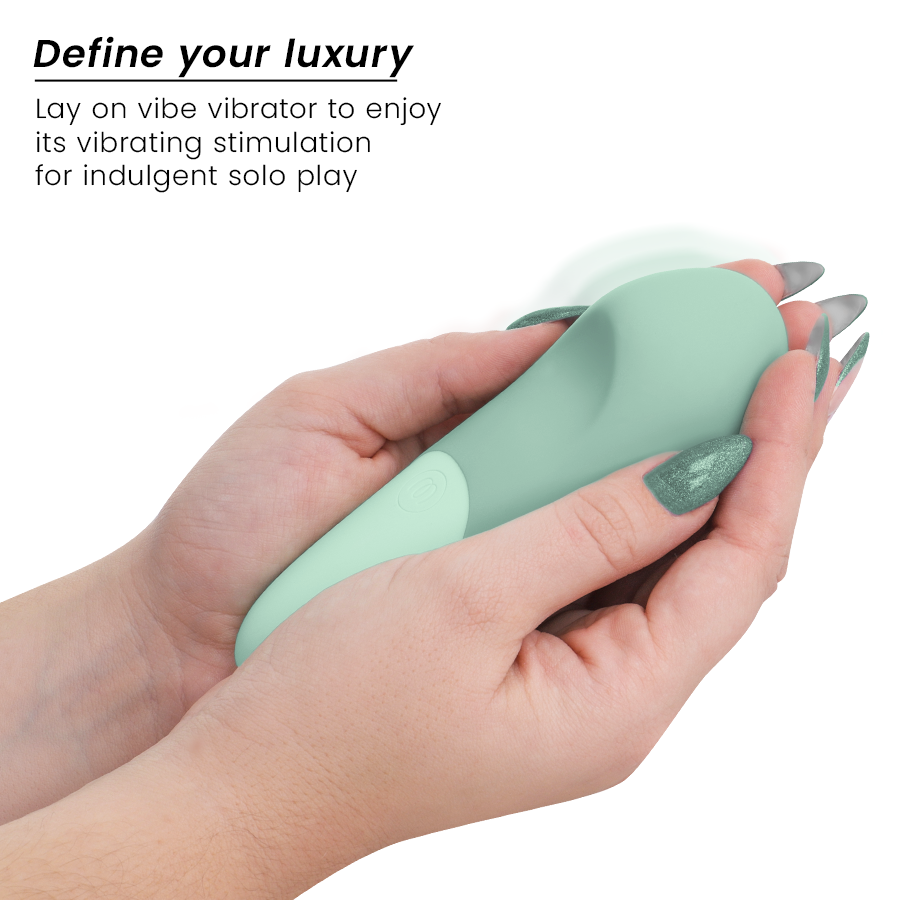WOMANIZER - VIBE LAY-ON SILENT VIBRATOR SAGE - My naughty haven #