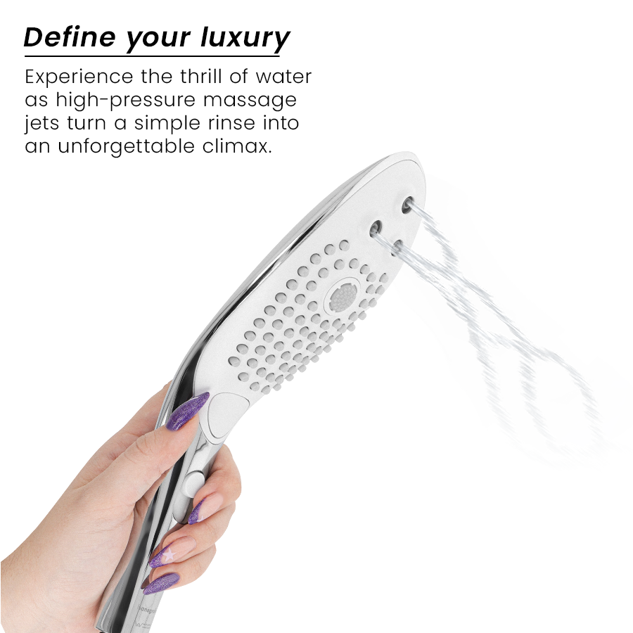 WOMANIZER - WAVE CLITORAL STIMULATING SHOWER HEAD CHROME - My naughty haven #