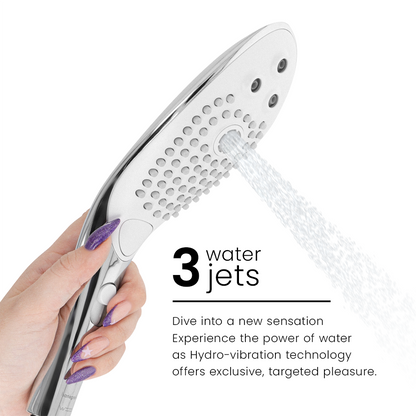 WOMANIZER - WAVE CLITORAL STIMULATING SHOWER HEAD CHROME - My naughty haven #