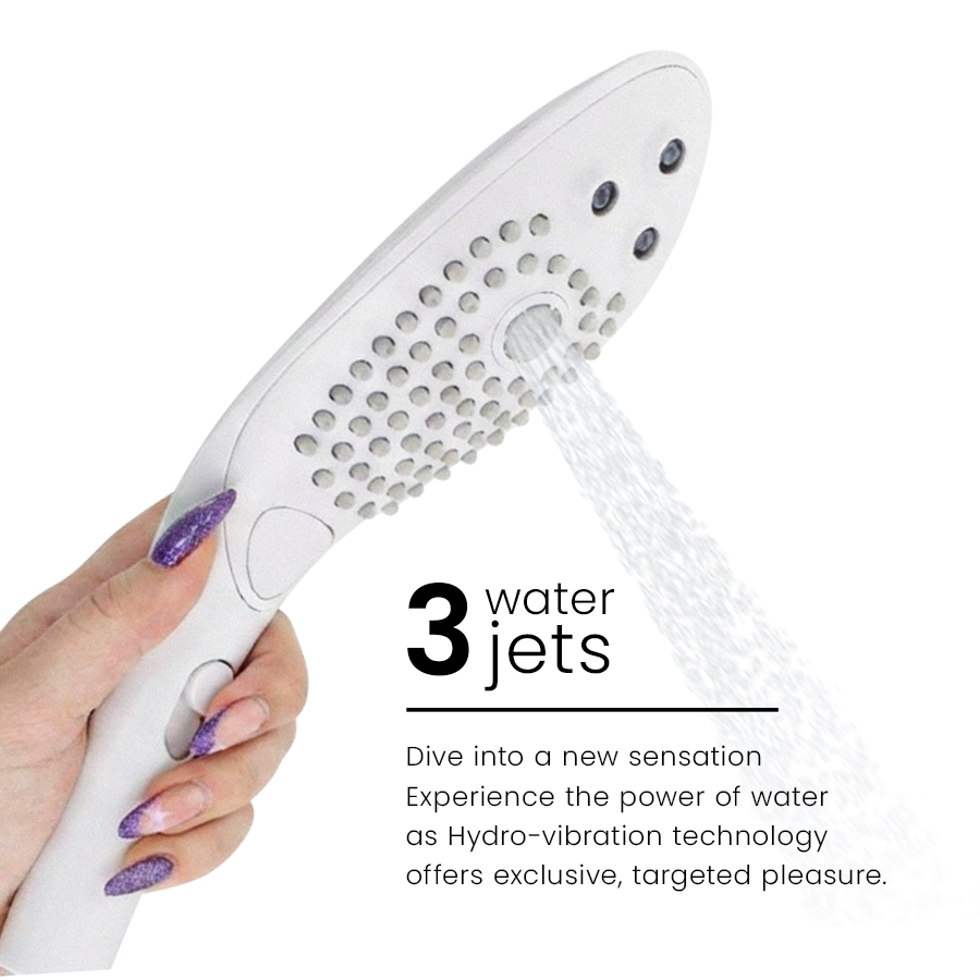 WOMANIZER - WAVE CLITORAL STIMULATING SHOWER HEAD WHITE - My naughty haven #