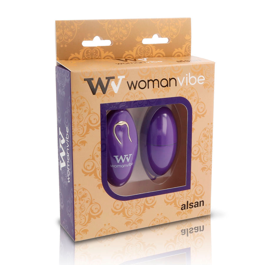WOMANVIBE - СИЛИКОНОВО ДИСТАНЦИОННО УПРАВЛЕНИЕ ALSAN, ЯЙЦЕ, ЛИЛАВО