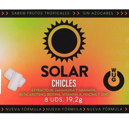 WUG SOLAR - FUNCTIONAL VITAMIN & ZINC TROPICAL FRUITS FLAVOUR GUM BLISTER 8 PCS - My naughty haven #