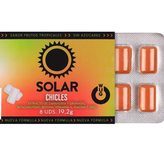 WUG SOLAR - FUNCTIONAL VITAMIN & ZINC TROPICAL FRUITS FLAVOUR GUM BLISTER 8 PCS - My naughty haven #