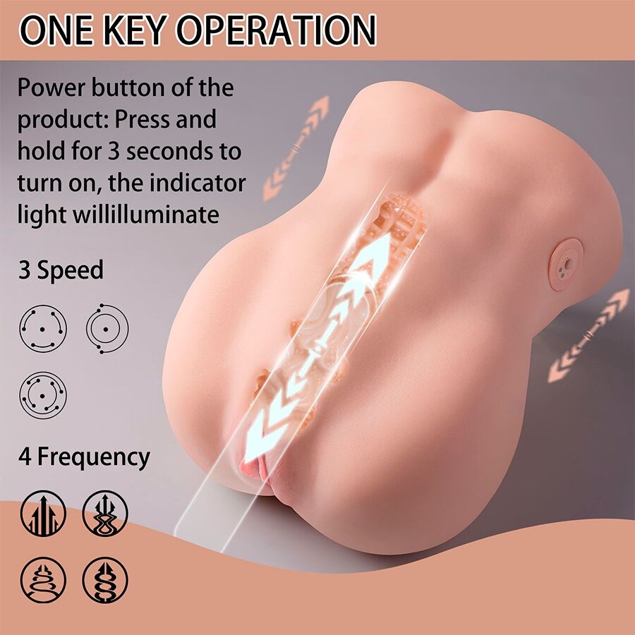 KSISE - LYDIA ЖЕНСКИ ВАГИНАЛЕН МАСТУРБАТОР С ИЗТИСКАЩ СЕ 25 СМ