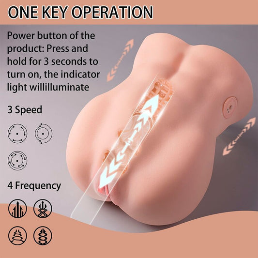 KSISE - LYDIA ЖЕНСКИ ВАГИНАЛЕН МАСТУРБАТОР С ИЗТИСКАЩ СЕ 25 СМ