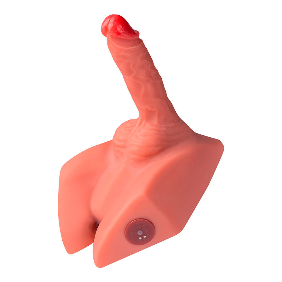 XISE - МАЙКЪЛ РЕАЛИСТИЧЕН ДИЛДО И МАСТУРБАТОР АНУС С ИЗТИЧАНЕ 15 СМ