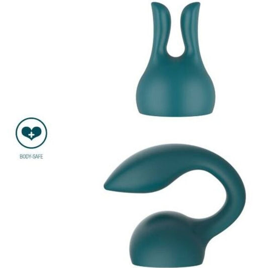 XOCOON - ATTACHMENTS PERSONAL MASSAGER GREEN - My naughty haven #