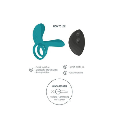 XOCOON - COUPLES VIBRATOR RING GREEN - My naughty haven #
