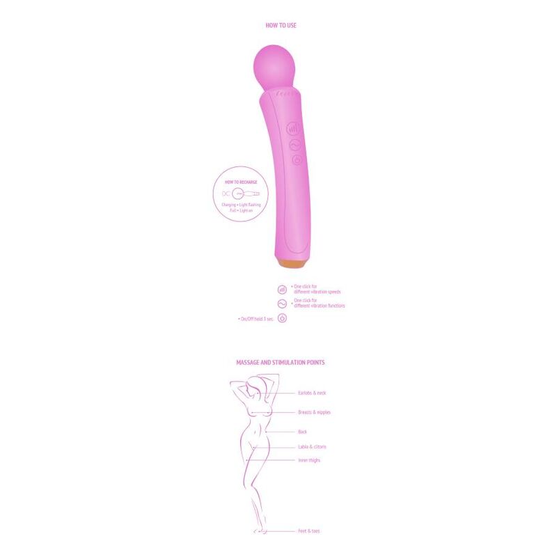 XOCOON - THE CURVED WAND FUCHSIA - My naughty haven #