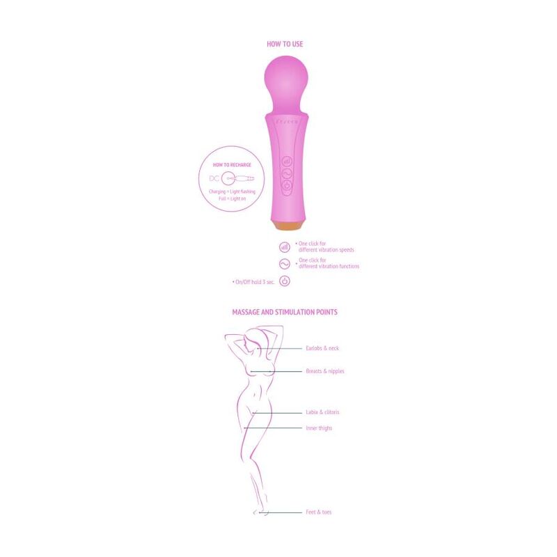 XOCOON - THE PERSONAL WAND FUCHSIA - My naughty haven #