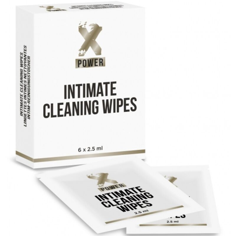 XPOWER - INTIMATE CLEANING WIPES 6 UNITS - My naughty haven #