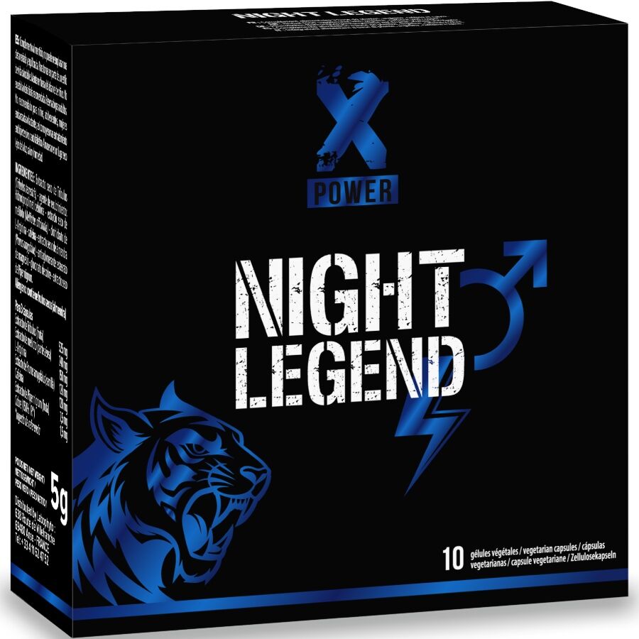 XPOWER - NIGHT LEGEND FAST ACTING STIMULANT FOR ERECTION AND PERFORMANCE 10 CAPSULES - My naughty haven #