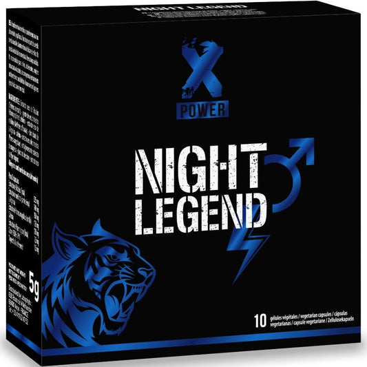 XPOWER - NIGHT LEGEND FAST ACTING STIMULANT FOR ERECTION AND PERFORMANCE 10 CAPSULES - My naughty haven #