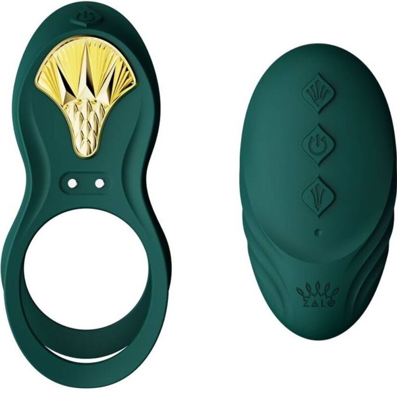 ZALO - BAYEK VIBRATING COUPLES RING GREEN - My naughty haven #