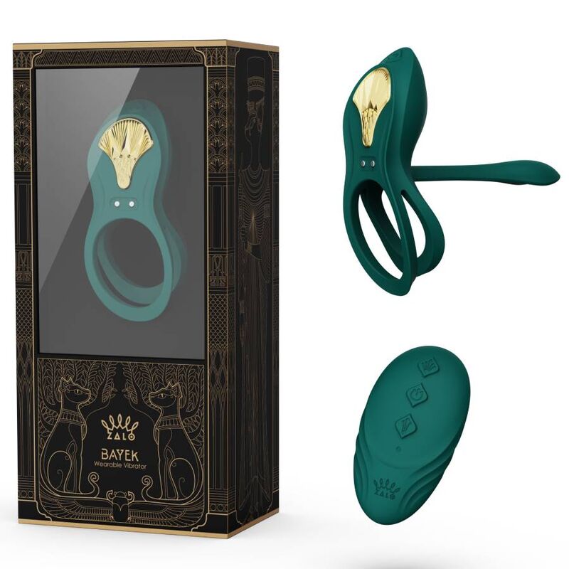 ZALO - BAYEK VIBRATING COUPLES RING GREEN - My naughty haven #