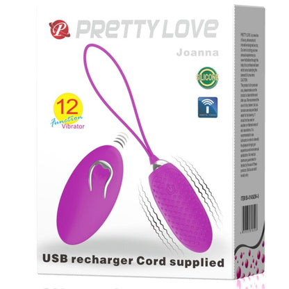 PRETTY LOVE - ВИБРИРАЩО ЯЙЦЕ JOANNA С ДИСТАНЦИОННО УПРАВЛЕНИЕ 12 РЕЖИМА