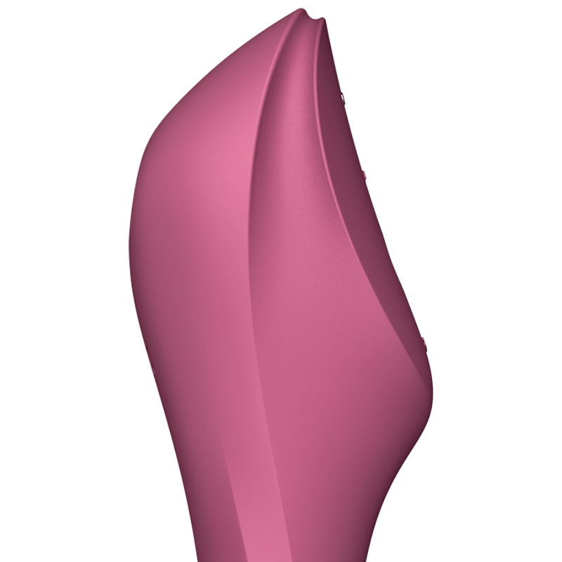 SATISFYER - ВИБРАТОР CURVY TRINITY 3 AIR PULSE, ЧЕРВЕН