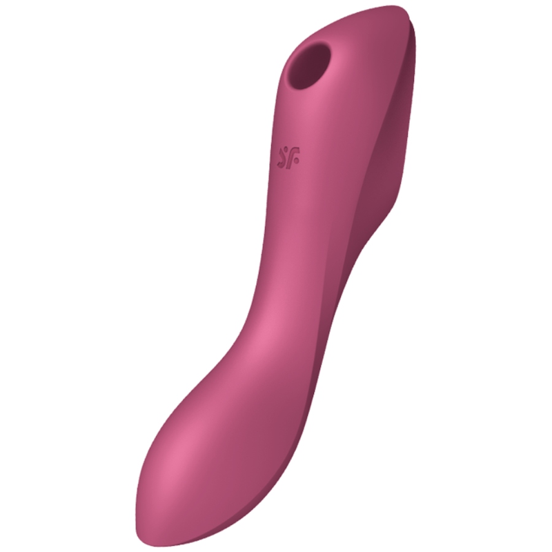 SATISFYER - ВИБРАТОР CURVY TRINITY 3 AIR PULSE, ЧЕРВЕН