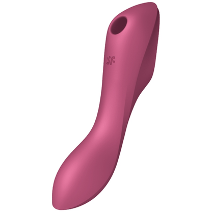 SATISFYER - ВИБРАТОР CURVY TRINITY 3 AIR PULSE, ЧЕРВЕН