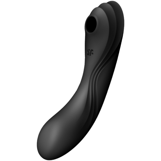 Satisfyer - Черен въздушно-пулсиращ вибратор Curvy Trinity 4