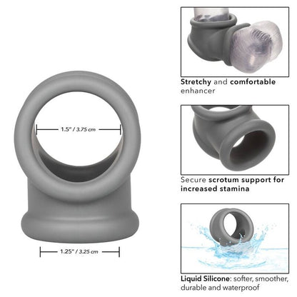 CalExotics - Еректилен пръстен Alpha Precision Ring (сив)