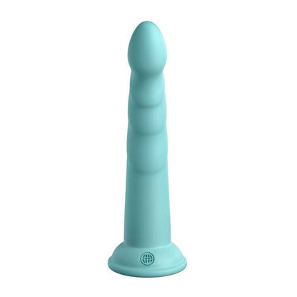 DILLIO - SLIM SEVEN Силиконово дилдо с вакуумна основа, 17.78 см, цвят зелен (Green)