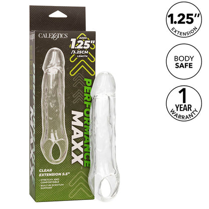 CalExotics - Прозрачен удължител Performance Maxx Clear Extension 5.5, прозрачен цвят