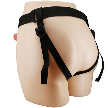 PRETTY LOVE - УНИВЕРСАЛНИ БИФИ MAVIS HARNESS С ДИЛДО 19 СМ НАТУРАЛЕН ЧЕРЕН