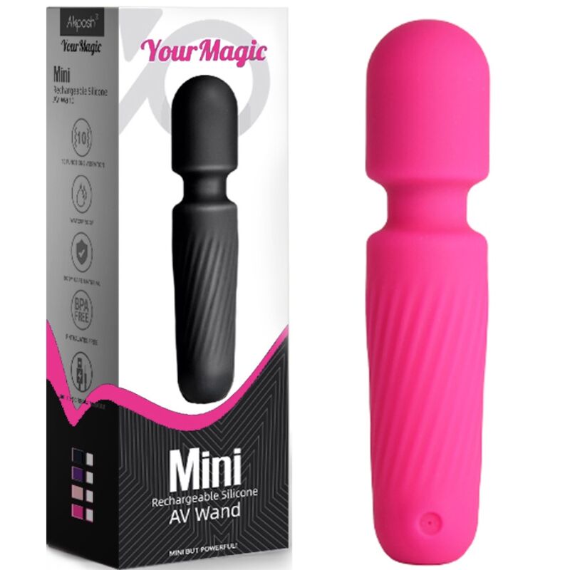 Armony - Розов презареждаем масажор и вибратор с 10 нива на вибрация Your Magic Massager