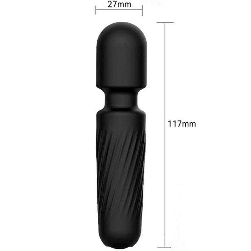 Armony - Черен презареждаем масажор и вибратор с 10 нива на вибрация Your Magic Massager